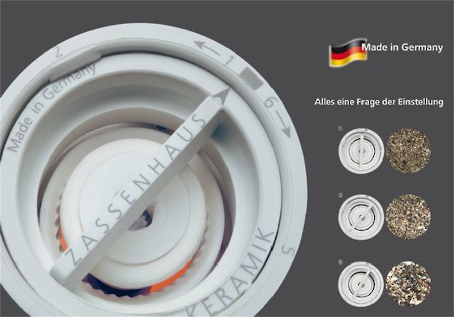 Berlin Black & White 18cm Salt & Pepper Grinder Set image 2